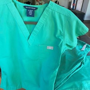 Blue Sky Scrubs XXS - Surgical Green / Seafoam